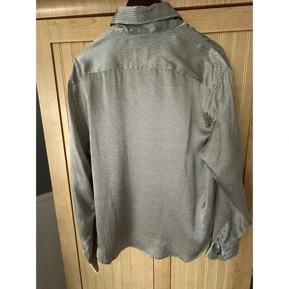 Armani Collezioni Women’s Silk Button Down Blouse Vintage Y2K Size Large EUC - Picture 2 of 6
